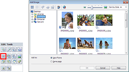 figure: Add Image dialog box