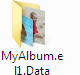 figure: MyAlbum.el1.Data folder