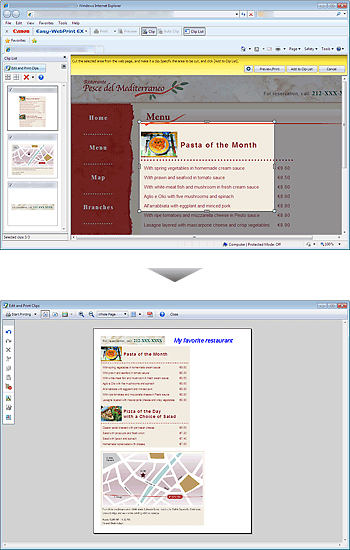 figure: Easy-WebPrint EX installed Internet Explorer