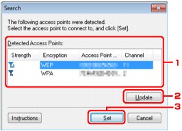 figure: Search screen