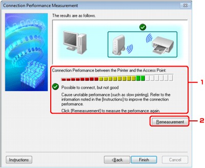figure: Connection Performance Measurement screen