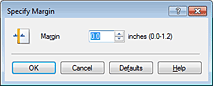 figure:Specify Margin dialog box