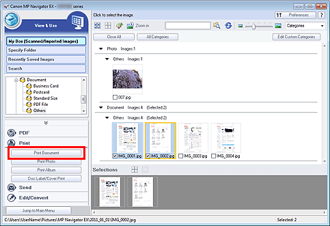 figure: View & Use window