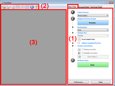 figure: Basic Mode tab