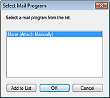 figure: Select Mail Program dialog box