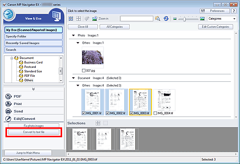 figure: View & Use window