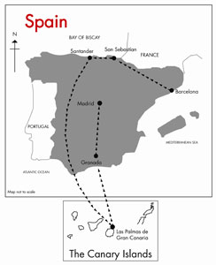 Spain Tour Map